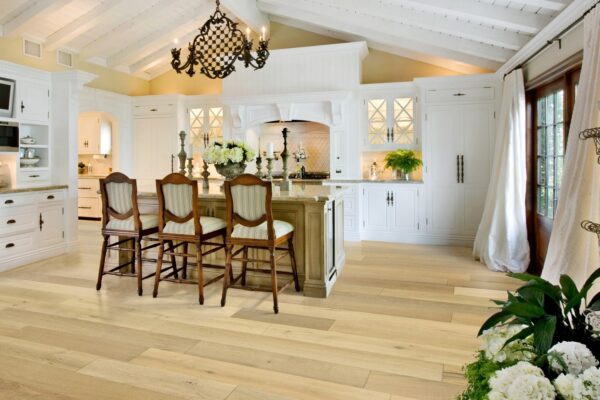 White kitchen light european oak flooring hardwood oak pale tan d&m flooring