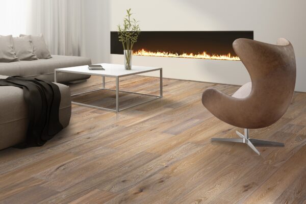 modern fireplace medium dark european oak butternut modern craftsman d&m flooring