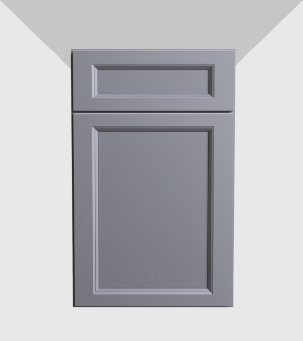 DW-Cabinetry Liberty Beveled Light Grey Cabinets