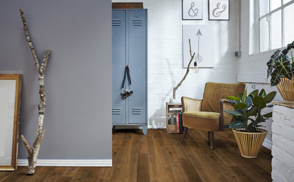 medium dark hickory hardwood gray walls johnson canyon ridge amber